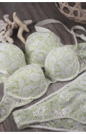 Green Lace Padded